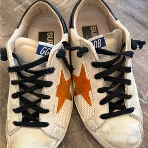 Golden Goose Superstar Sneakers with Black Accents